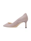 Jimmy Choo Romy 60 Ballet Pink Fine Glitter Fabric Pointy Toe Pumps In Neutrals
