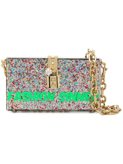 Dolce & Gabbana Dolce Box Fashion Sinner Bag In Multicolour