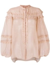 N°21 embellished ruffle blouse