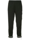 TIGER IN THE RAIN TIGER IN THE RAIN REWORKED ADIDAS TROUSERS - BLACK