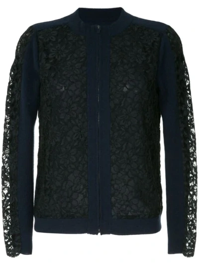 Onefifteen Lace Panel Jumper In Blue