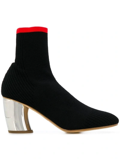 Proenza Schouler Knitted Sock Booties In Black