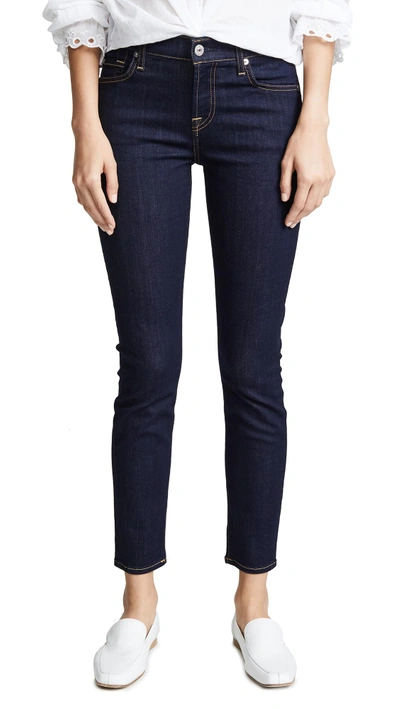 7 For All Mankind The B(air) Ankle Skinny Jeans In B(air) Clean Rinse