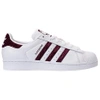 ADIDAS ORIGINALS WOMEN'S ORIGINALS SUPERSTAR LEATHER CASUAL SHOES, WHITE,2396781