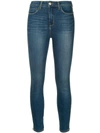 L Agence Marcelle Cropped Low-rise Skinny Jeans In Dover