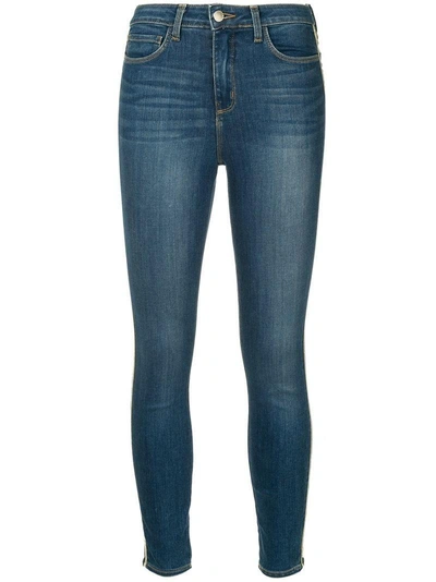 L Agence Marcelle Cropped Low-rise Skinny Jeans In Wilder