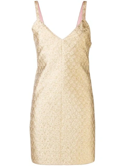 N°21 Plain Slip-on Mini Dress In Metallic