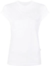 CHLOÉ EMBROIDERED CAP SLEEVE T