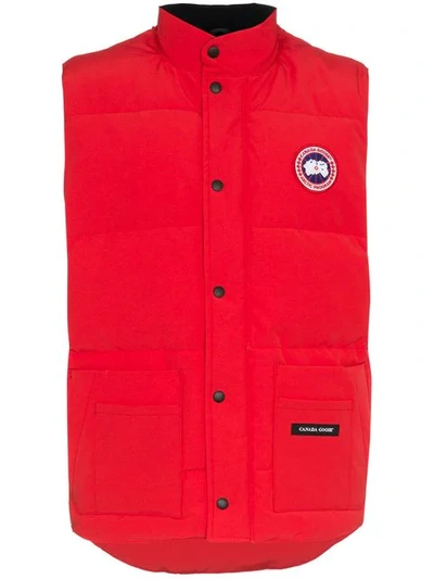 Canada Goose Freestyle Crew Quilted Down Gilet In Red