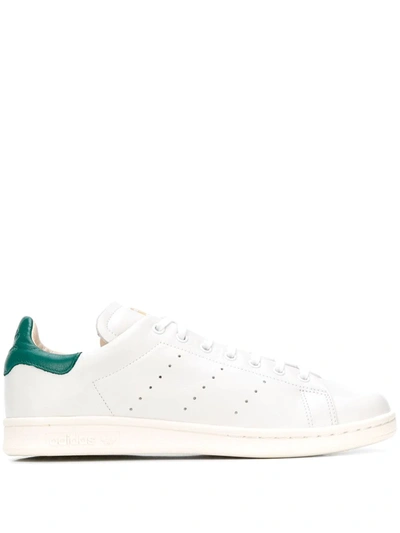 Adidas Originals Stan Smith Low-top Leather Sneakers In White/green