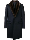 FENDI fur collar coat