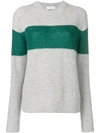 CALVIN KLEIN COLOUR-BLOCK FITTED SWEATER