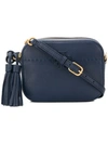 Tory Burch Mcgraw Camera Shoulder Bag In Blue