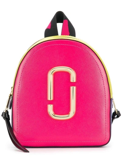 Marc Jacobs Pack Shot Mini Backpack In Peony Multi/gold
