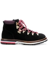 MONCLER LACE UP ANKLE BOOTS