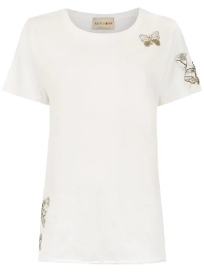 Andrea Bogosian Embroidered T-shirt - 白色 In White