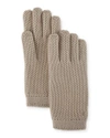 LORO PIANA CASHMERE CROCHET GLOVES,PROD132310056