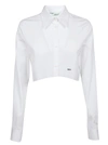 OFF-WHITE OFF-WHITE CROPPED SHIRT,10701826