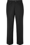 MARC JACOBS CROPPED TWILL STRAIGHT-LEG PANTS