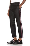 Thom Browne Seamed Elastic Stripe Skinny Wool Trouser In Black