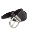 GIORGIO ARMANI Textured Leather Belt,0400099015843