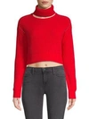 KENDALL + KYLIE Cotton Ribbed Turtleneck