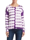 SCRIPTED Tie-Dye Cotton-Cashmere Sweater