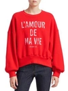 CINQ À SEPT L'Amour De Ma Vie Cotton Sweatshirt