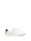 Fendi Slip On In White Calf Leather In Bianco Blu