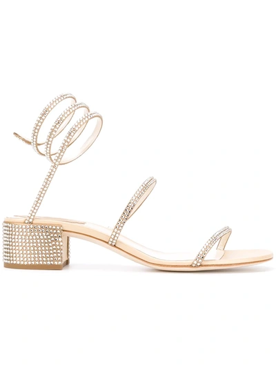 René Caovilla Rene Caovilla Women's  Gold Other Materials Sandals