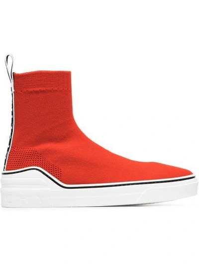 Givenchy Red George V Sock Sneakers