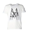 MONCLER T-SHIRT IN WHITE COTTON JERSEY,10701947