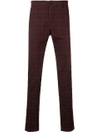 DEPARTMENT 5 CHECKED SLIM-FIT TROUSERS