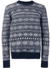 WOOLRICH INTARSIA-KNIT JUMPER