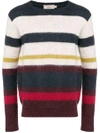 MAISON KITSUNÉ striped pullover