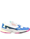 Adidas Originals Women's Falcon Color-block Low-top Dad Sneakers In White