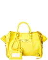 BALENCIAGA PAPIER A6 ZIP AROUND LEATHER TOTE