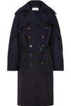 CHLOÉ DOUBLE-BREASTED WOOL AND SILK-BLEND DRILL COAT