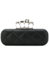 ALEXANDER MCQUEEN FOUR-RING QUILTED CLUTCH