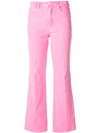 ZADIG & VOLTAIRE ZADIG&VOLTAIRE CORDUROY FLARED TROUSERS - PINK