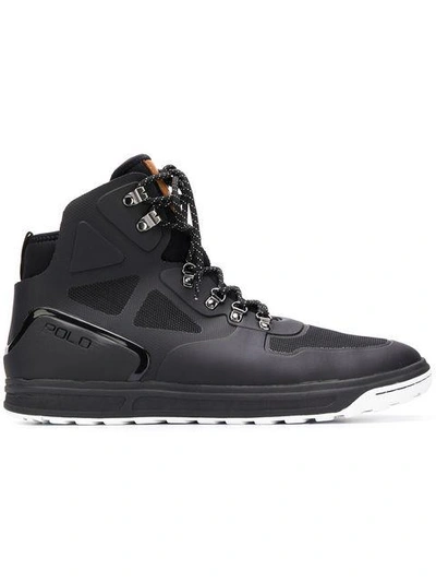 Polo Ralph Lauren Lace-up Boots In Black