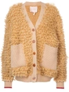 ROKSANDA ROKSANDA OVERSIZED TEXTURED CARDIGAN - NEUTRALS