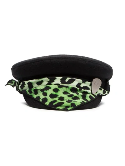 Rockins Hut Mit Tuch In Black Green