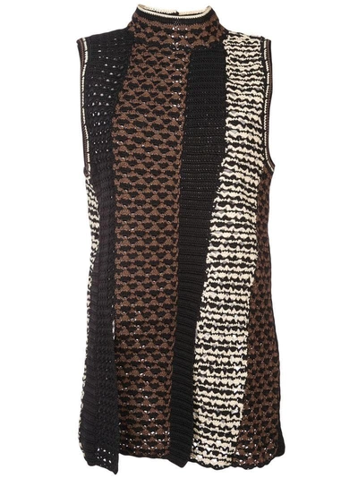 Proenza Schouler Colour-block Sleeveless Sweater In Black