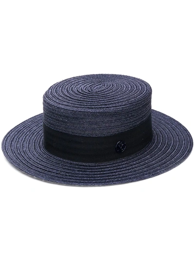 Maison Michel Kiki Hat In Blue
