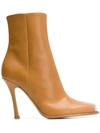 CALVIN KLEIN 205W39NYC SQUARE TOE CAP ANKLE BOOTS