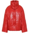 NANUSHKA Hide faux leather puffer jacket,P00338120