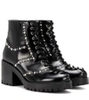 MCQ BY ALEXANDER MCQUEEN HANNAH STUDDED LEATHER ANKLE BOOTS,P00344871