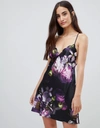 TED BAKER B BY TED BAKER SUNLIT FLORAL CHEMISE - BLACK,3747