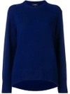 Theory Cashmere Knit Sweater In Persian Blue